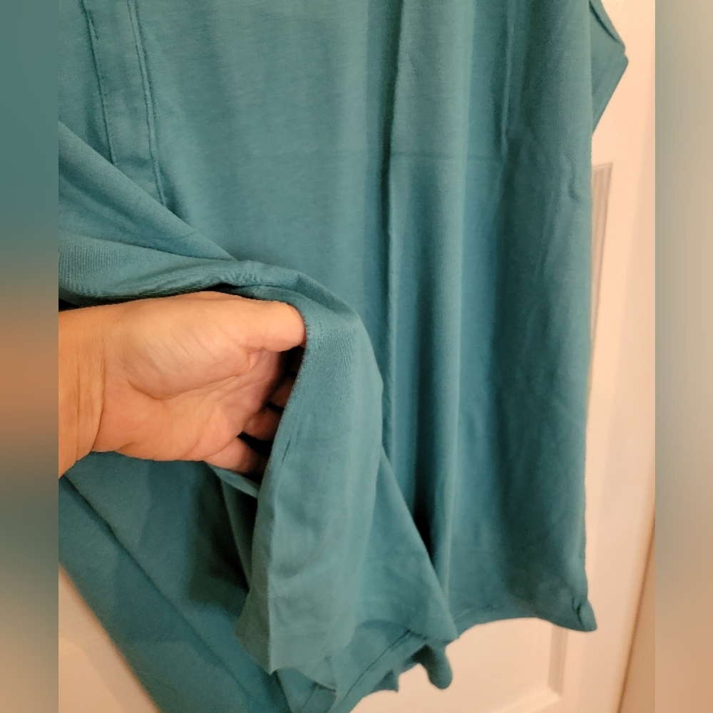 J.Jill Aqua Blue V-Neck Sleeveless Tank Top 3XL - Picture 2 of 7